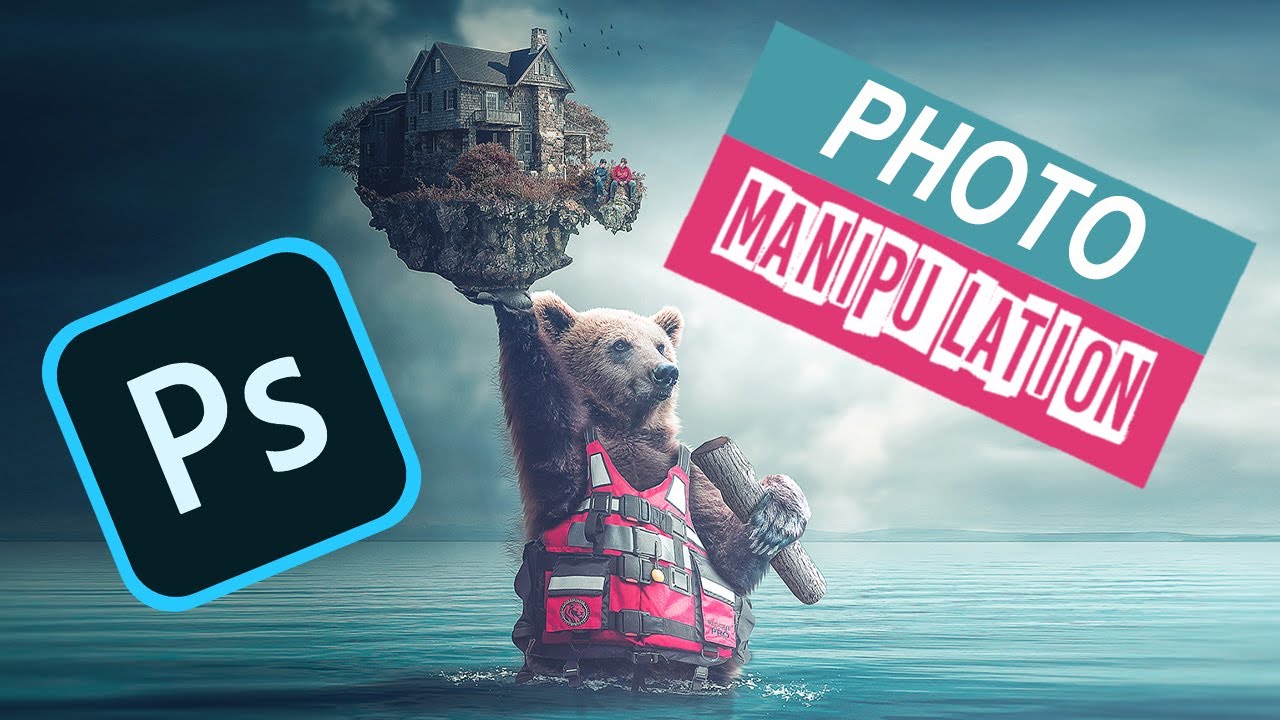 Photo manipulation bear photoshop