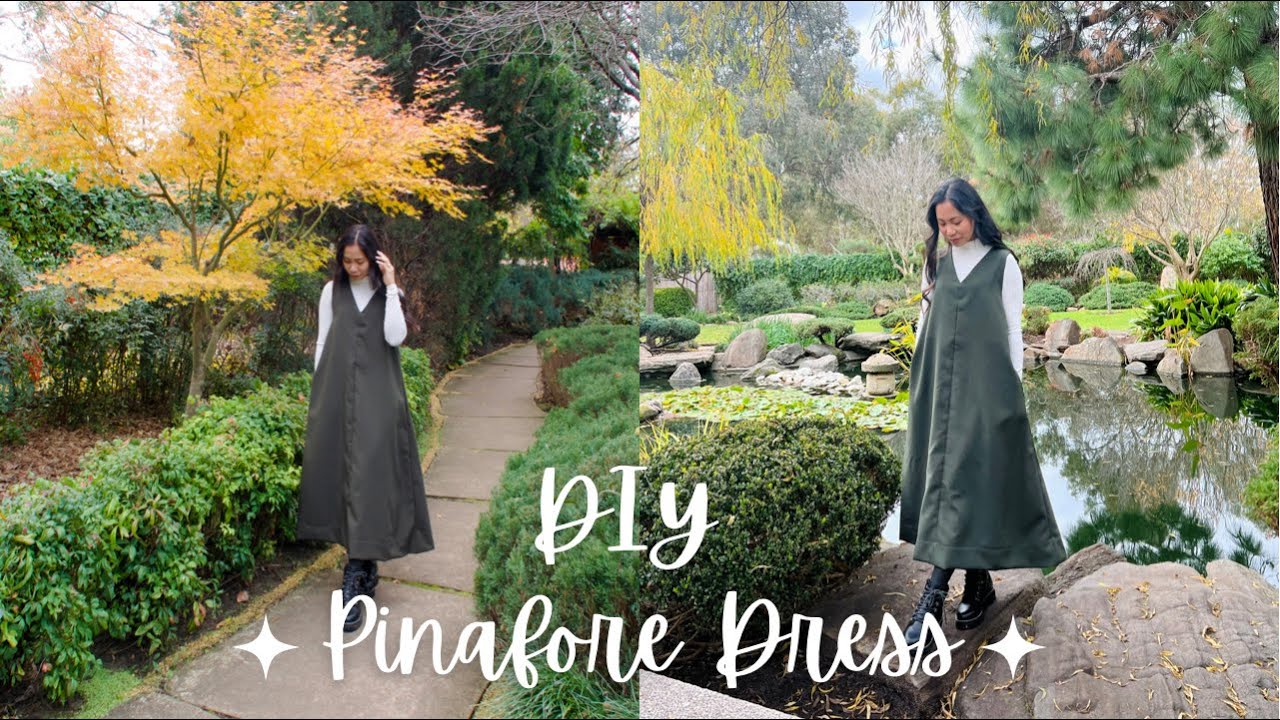 DIY Pinafore Dress With Pockets