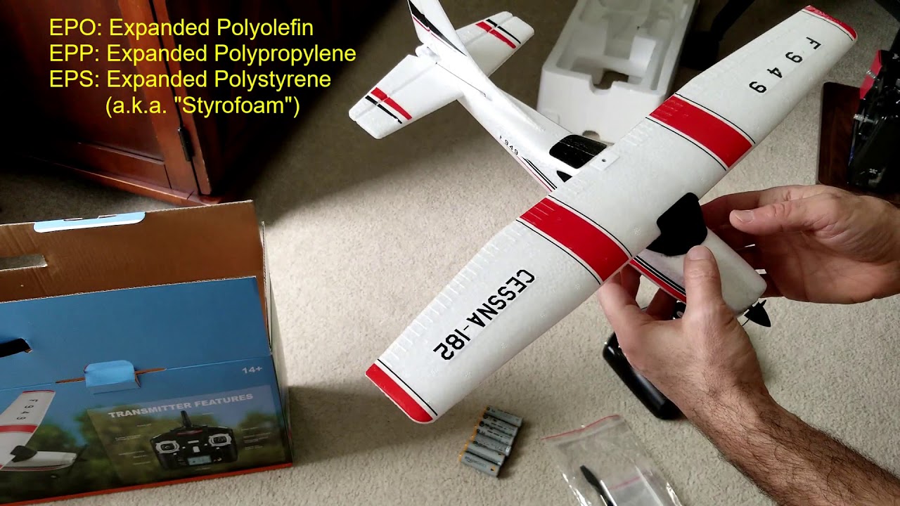WLtoys F949 3CH 2.4G Cessna 182 Micro RC Airplane RTF – Review Part 1: Unboxing and Setup