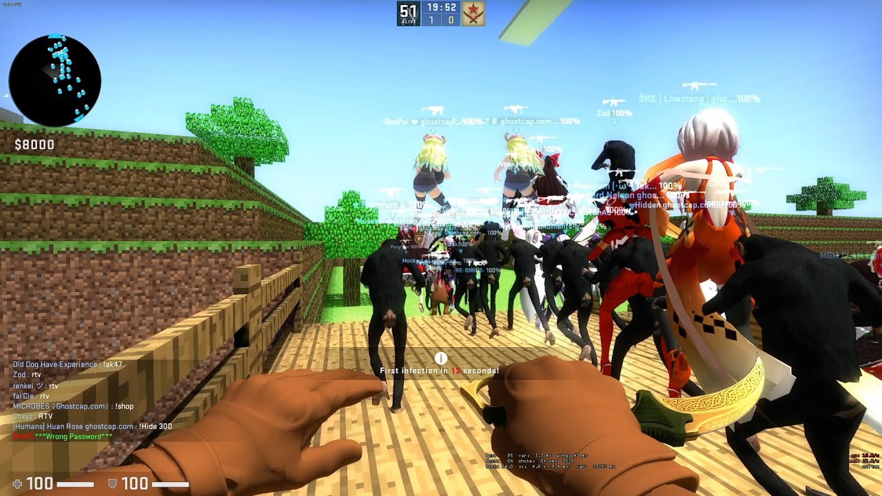 CSGO ZOMBIE ESCAPE ze minecraft escape b3 On Ghostcap