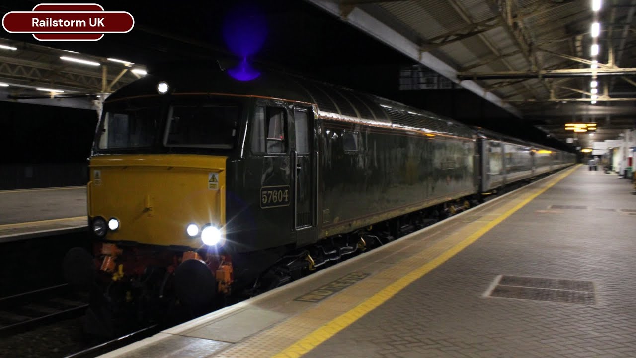 57604 'Pendennis Castle' with the GWR Night Riviera Sleeper at Newton Abbot - 2025.