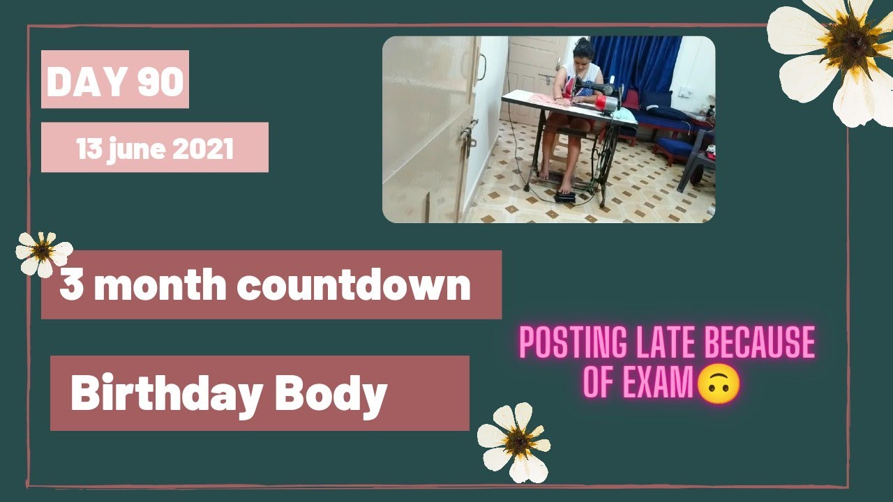 tried stitching for the first time || 3 months countdown to birthday body littlethickstruggles 2021