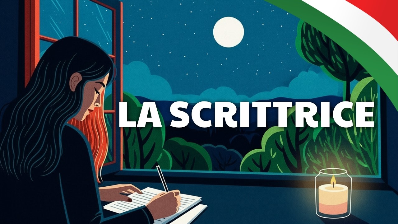 Learn Italian with a bedtime story: The writer (level A1)