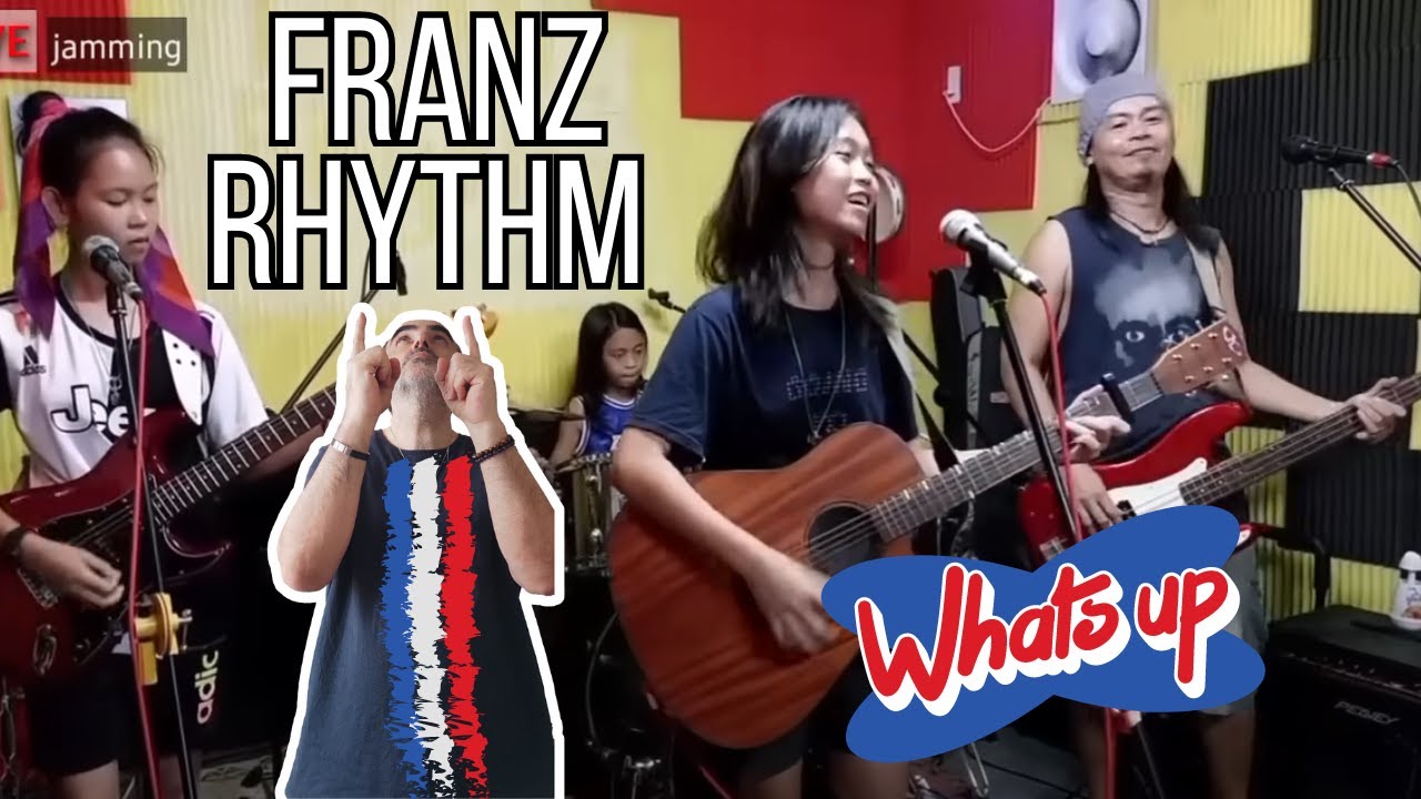 Franz Rhythm Mom - What's up (4 Non Blondes) Live Jamming Отец и дети║ Французская реакция!