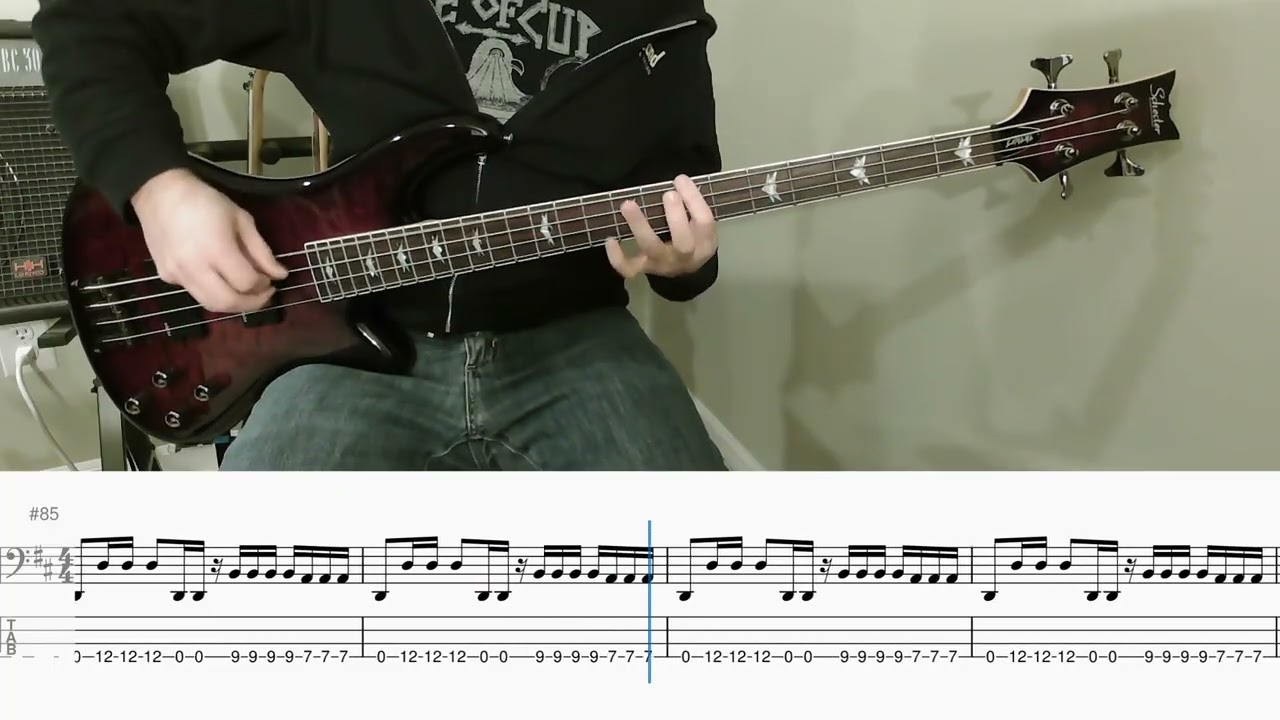 Hum - Dreamboat (bass cover with tab)