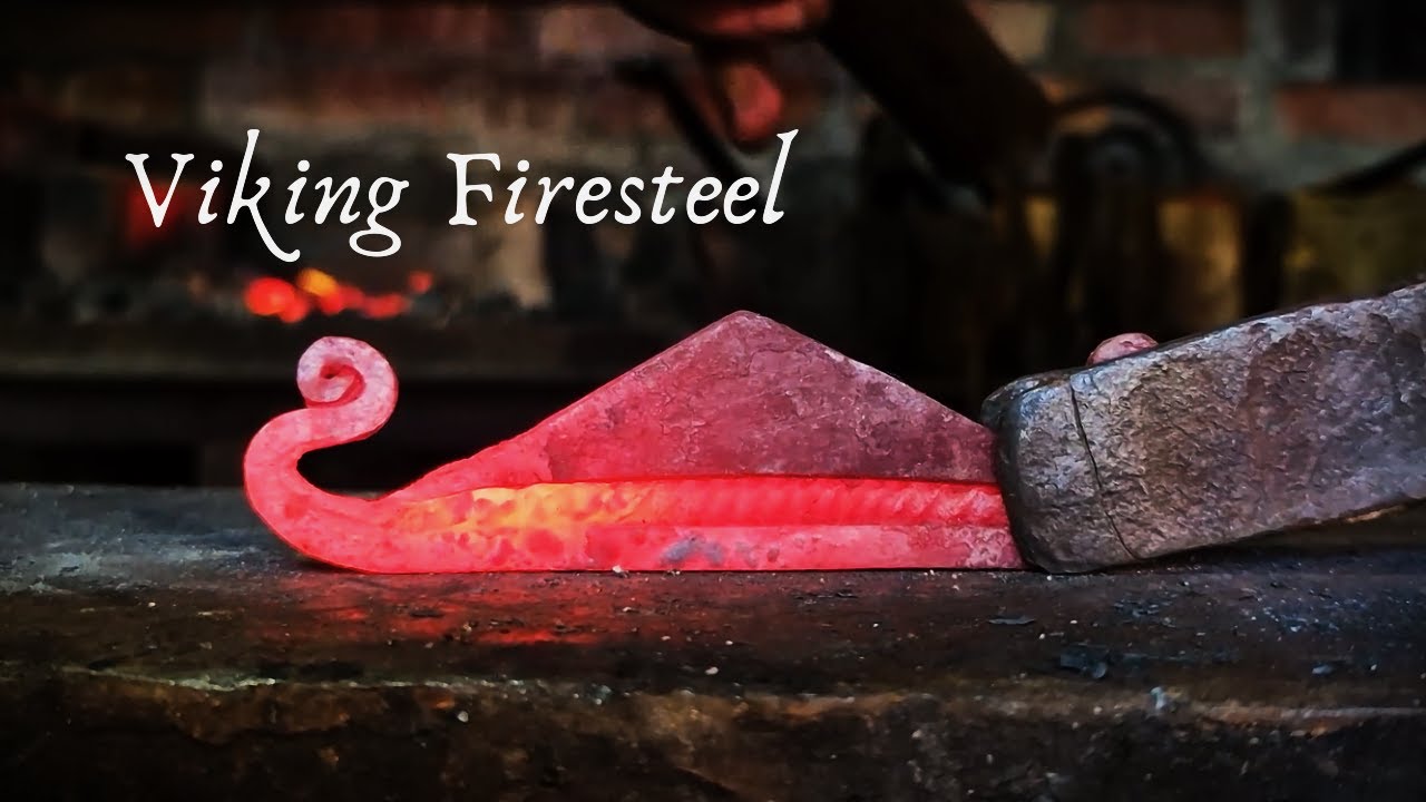 Viking Age Firesteel in the Shape of a Viking Ship - Forging