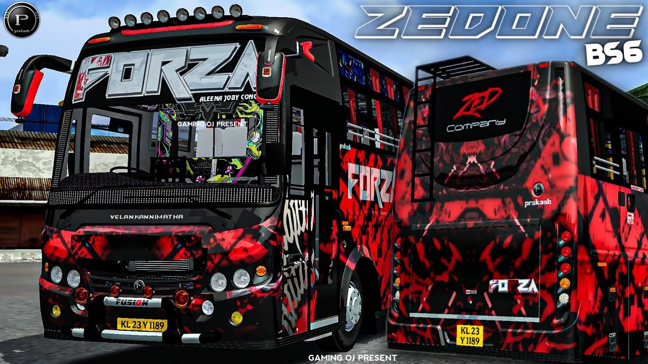 Bussid New ZEDONE BELLY DICKY BS6 ( FORZA HOLIDAYS ) Bus Mod For Bus Simulator Indonesia