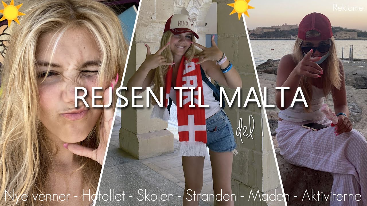SPROGREJSE TIL MALTA DEL 1 ☀️ REJSE VLOG