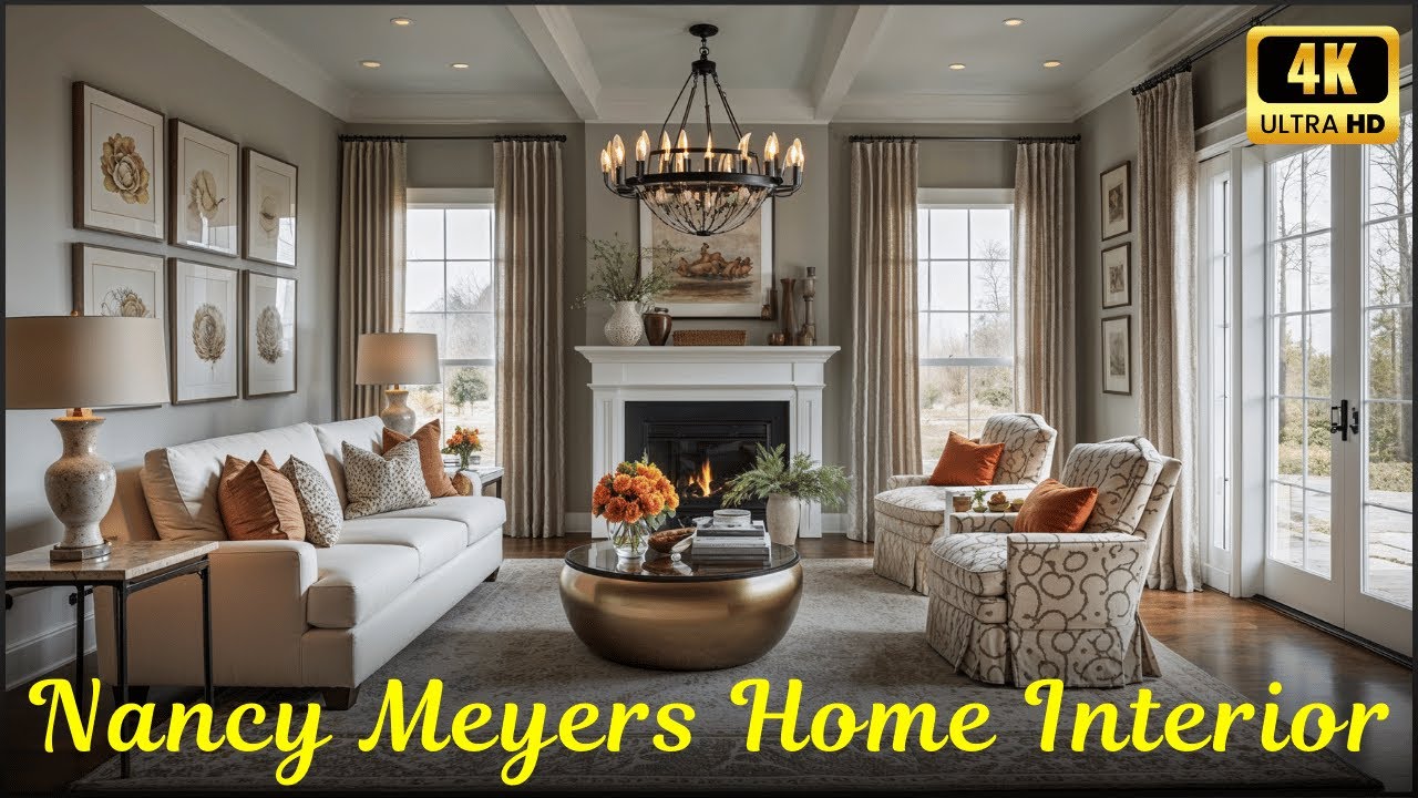 Nancy Meyers Home Interior Design | Cozy Timeless Aesthetic & Hamptons Style