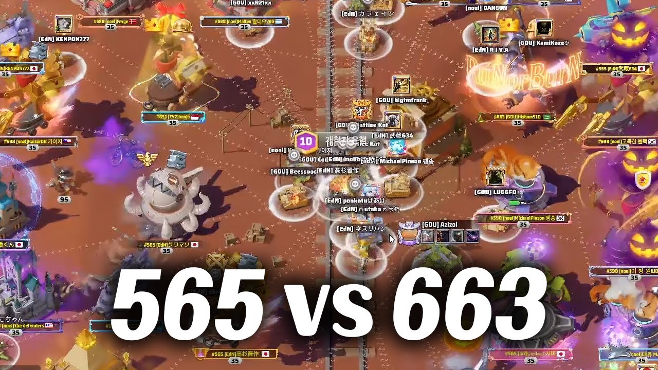 라스트워 서바이벌 VIP18 고래들의 은행쟁탈전 565 vs 663 [라스트워]