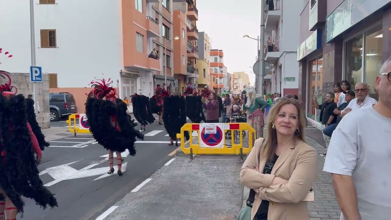 Desfile de Carnaval en San Sebastián De La Gomera Islas Canarias España 