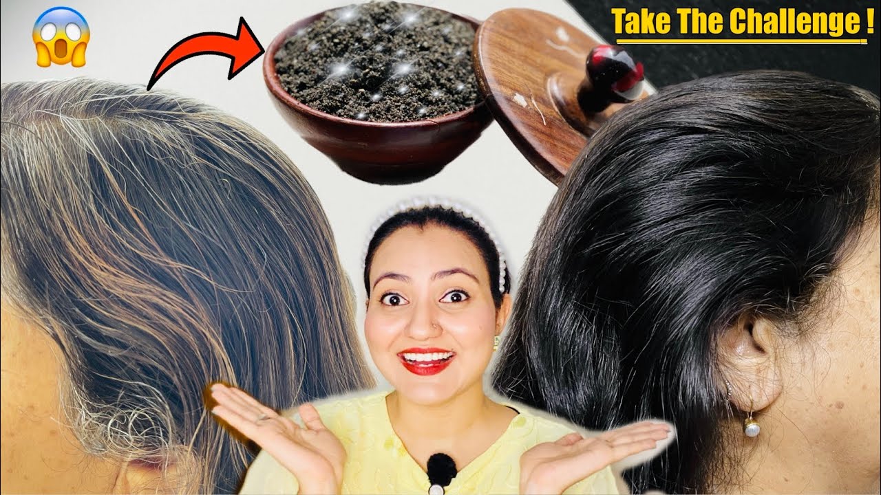 सफेद बालों को जड़ से काला करने का 100% Natural तरीका | ये Remedy बालों को Naturally Black कर देगी💕