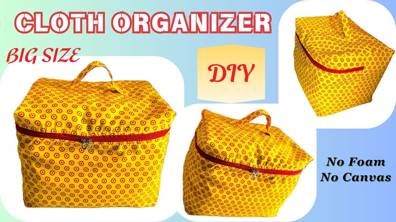 Cloth Storage Organizer making at home | DIY ✨ Just One Cut