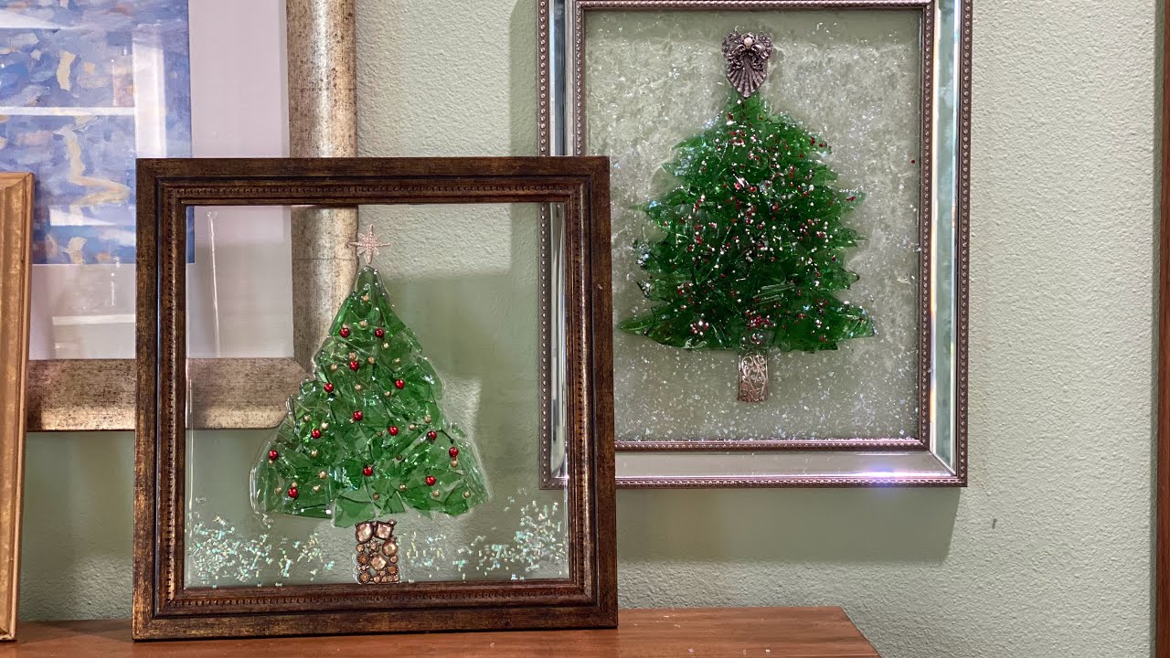 # 19 КАК СДЕЛАТЬ ЁЛКУ ИЗ БИТОГО СТЕКЛА И ЭПОКСИДНОЙ СМОЛЫ. ИСКУССТВО ИЗ БИТОГО СТЕКЛА