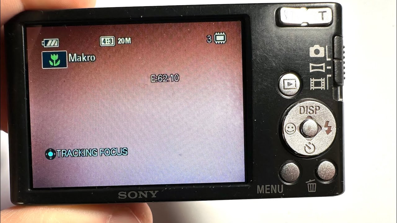 Sony Digital Camera error E:62:10 Fix
