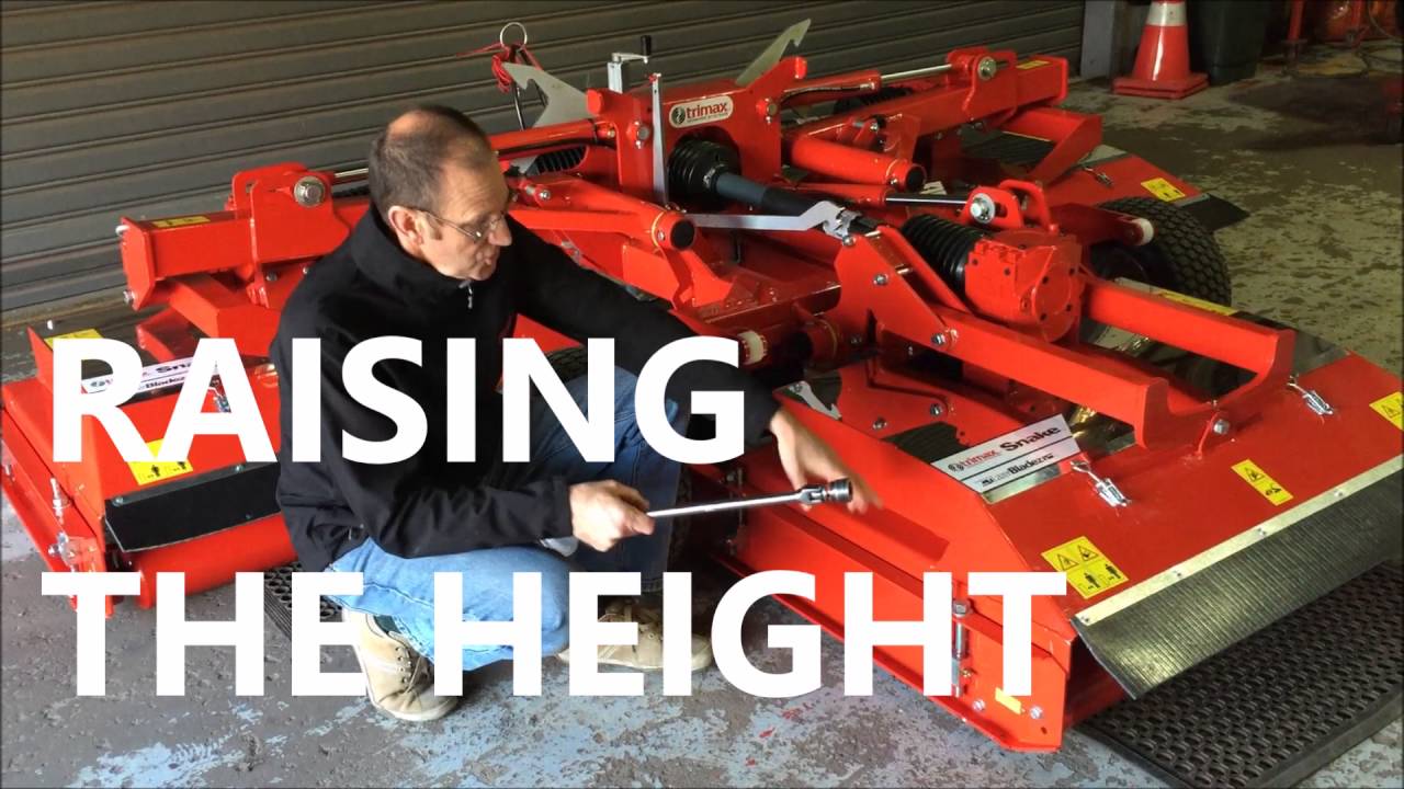 How To Adjust The Heights On A Trimax Mower