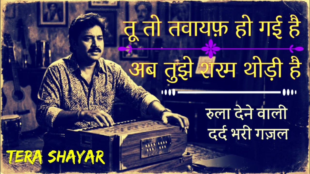 Heart touching Emotional ghazal। दर्द भरी रुला देने वाली ग़ज़ल। Tera Shayar। Kumar Mohit।New shayari