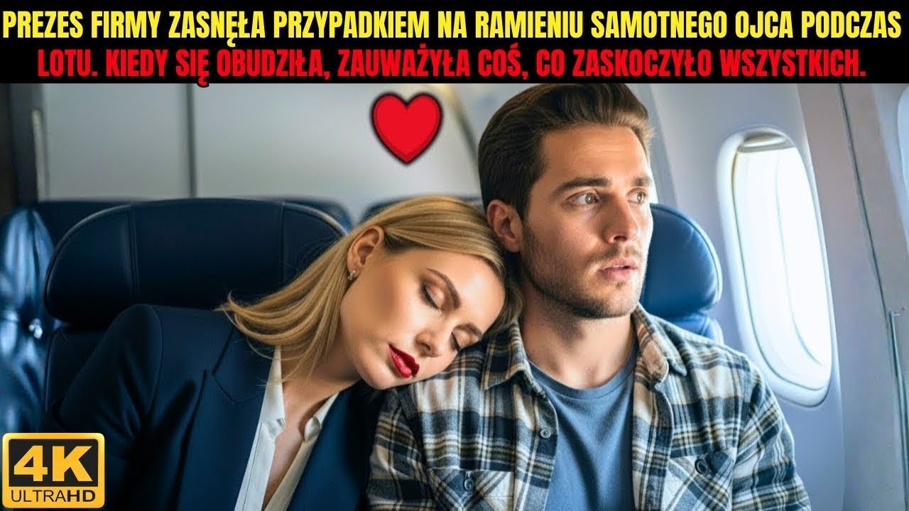 CEO przypadkowo zasnęła na ramieniu samotnego ojca podczas lotu Kiedy się obudziła, zauważyła coś