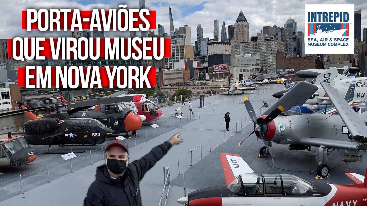 MUSEU em um PORTA-AVIÕES em Nova York | Intrepid Sea, Air & Space Museum