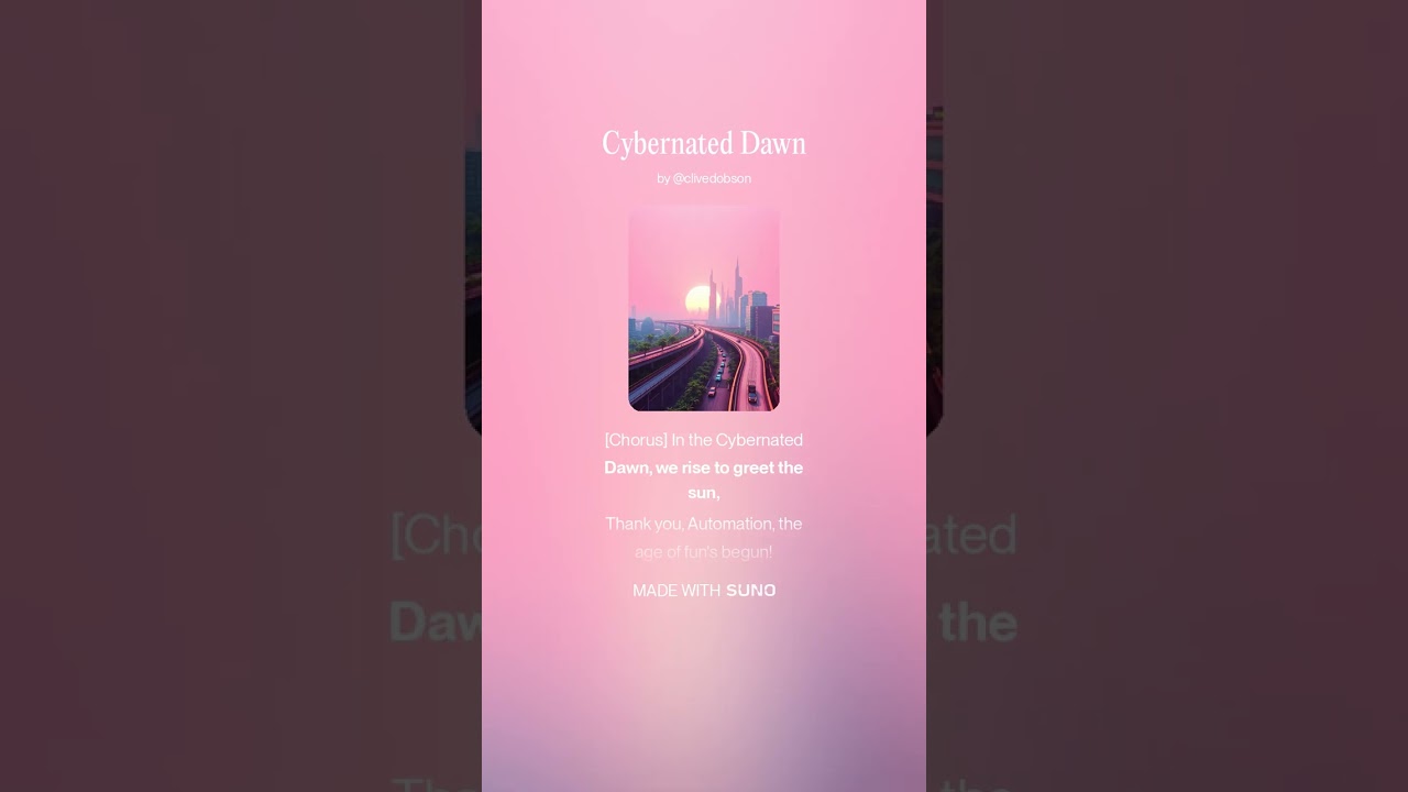 Cybernated Dawn #AI​ #Song​ by #Suno​ #lyrics​ by #Aria #music​ #newmusic​