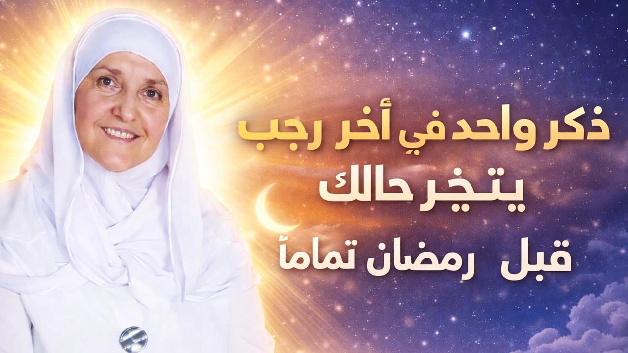 ذكر واحد في آخر رجب يغيّر حالك قبل رمضان تمامًا | حیفا یونس