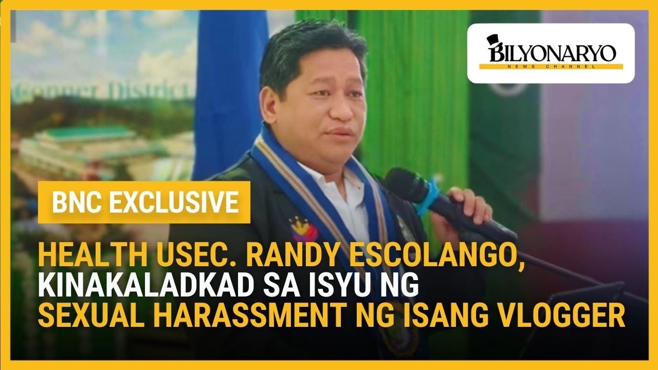 Health Usec. Randy Escolango, kinakaladkad sa isyu ng sexual harassment ng isang vlogger | Agenda