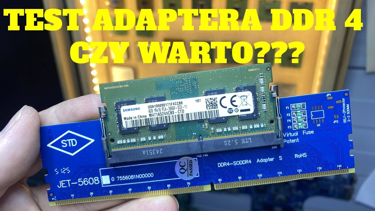 testuje adapter pamięci ddr 4 - czy warto?? sposób na tanie pamięci w 2026r.?