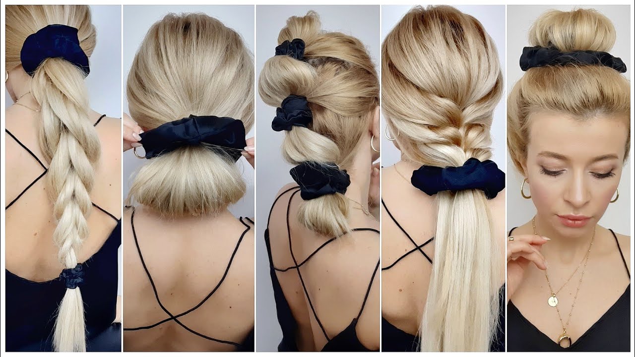 CUTE AND EASY SCRUNCHIE HAIRSTYLES 🦋 SILK BENEFITS ft LILYSILK