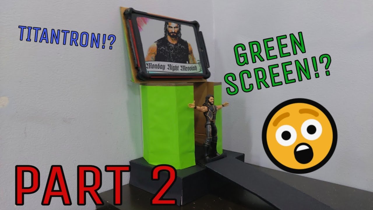 MAKING A WWE FIGURE STAGE: Adding the Titantron & Green Screen (Part 2/2)