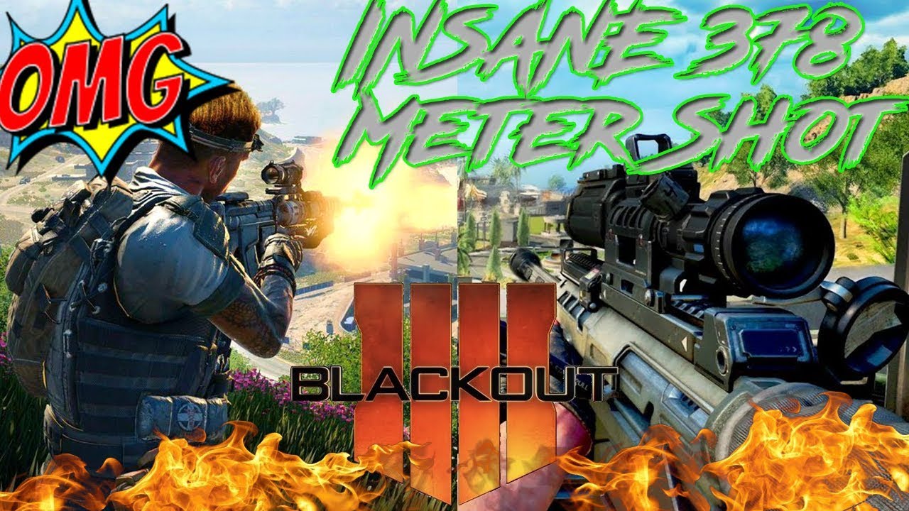 *INSANE* BLACKOUT SNIPER SHOT (MY LONGEST SHOT) 378 METERS SNIPE ON BO4