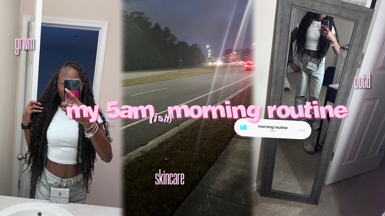 MY 5AM MORNING ROUTINE 🌤️ * skincare , grwm , ootd * | Janae's Journal