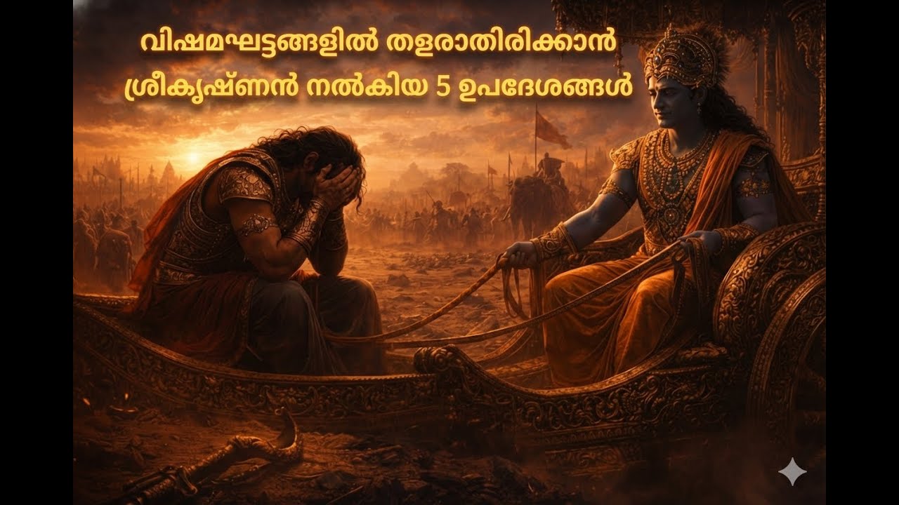 വിഷമഘട്ടങ്ങളിൽ തളരാതിരിക്കാൻ ശ്രീകൃഷ്ണൻ നൽകിയ 5 ഉപദേശങ്ങൾ | Sri Krishna Motivation Malayalam