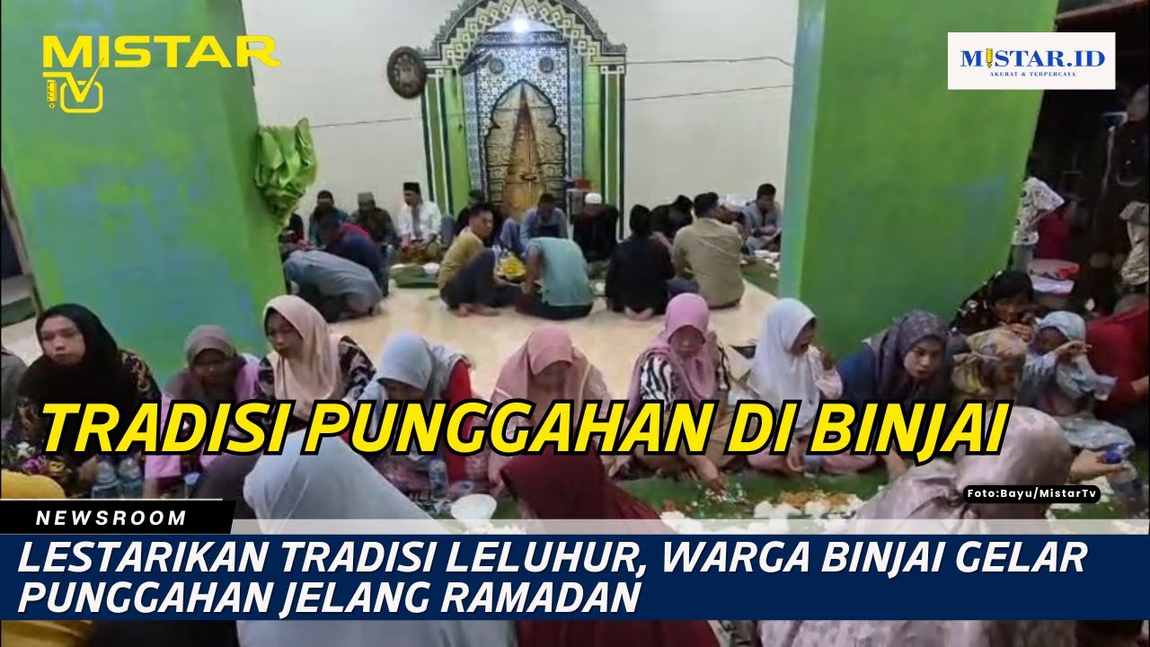 Lestarikan Tradisi Leluhur, Warga Binjai Gelar Punggahan Jelang Ramadan