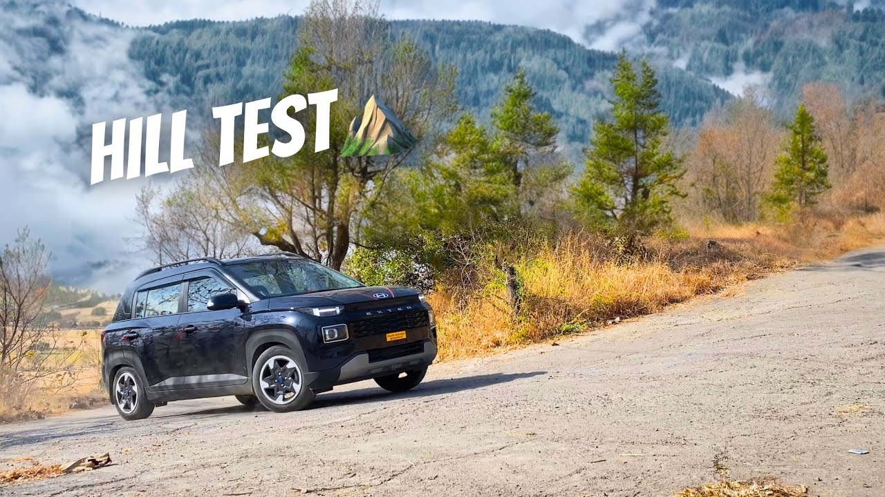 Driving Hyundai Exter CNG First Time On Hills🏔️| 2025 Exter Sx Cng Hill Test🥵