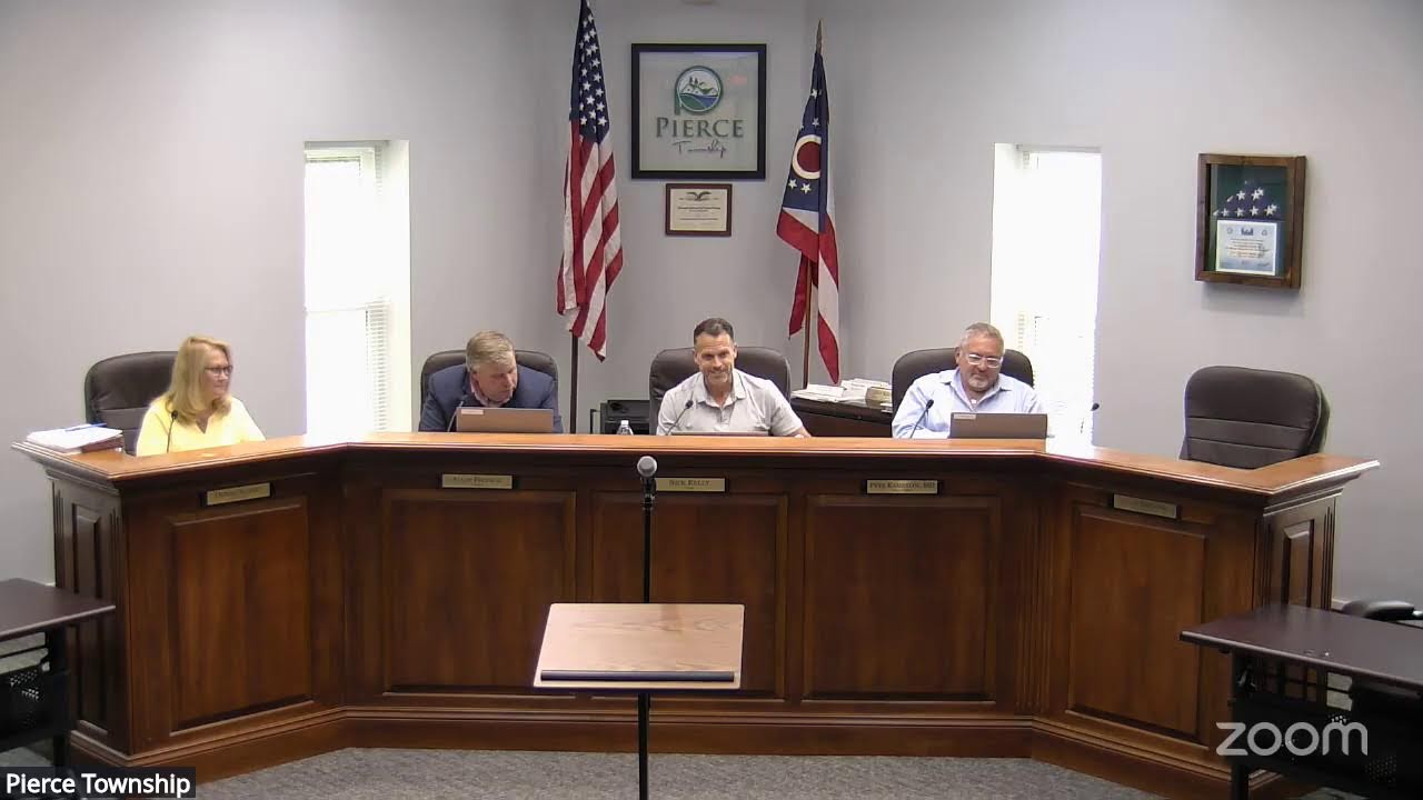 Special Meeting of the Pierce Township Board of Trustees June 26, 2025