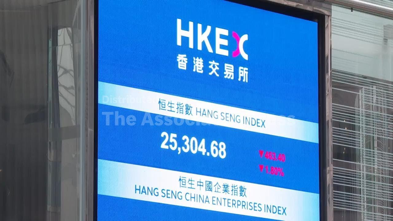 Hong Kong's stock market slumps amid Iran war fears