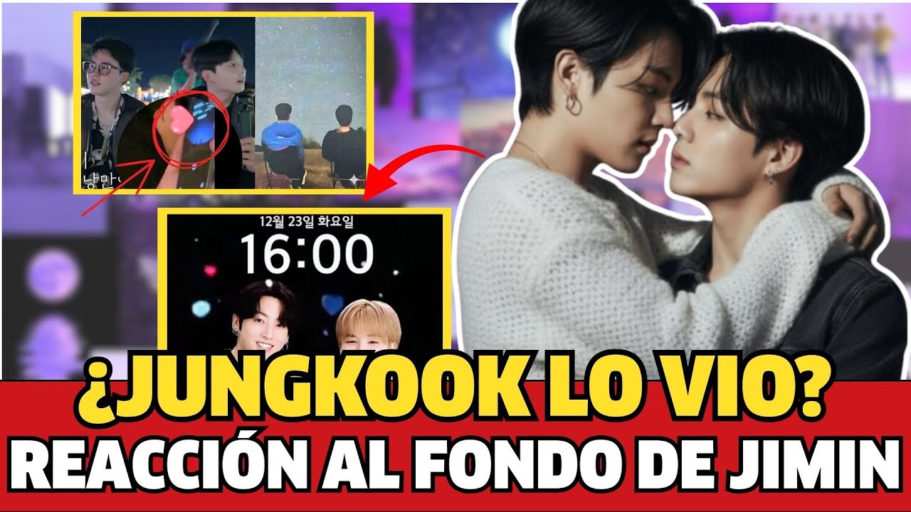 BTS JIKOOK CONFIRMADO El wallpaper de Jimin con Jungkook captado en cámara