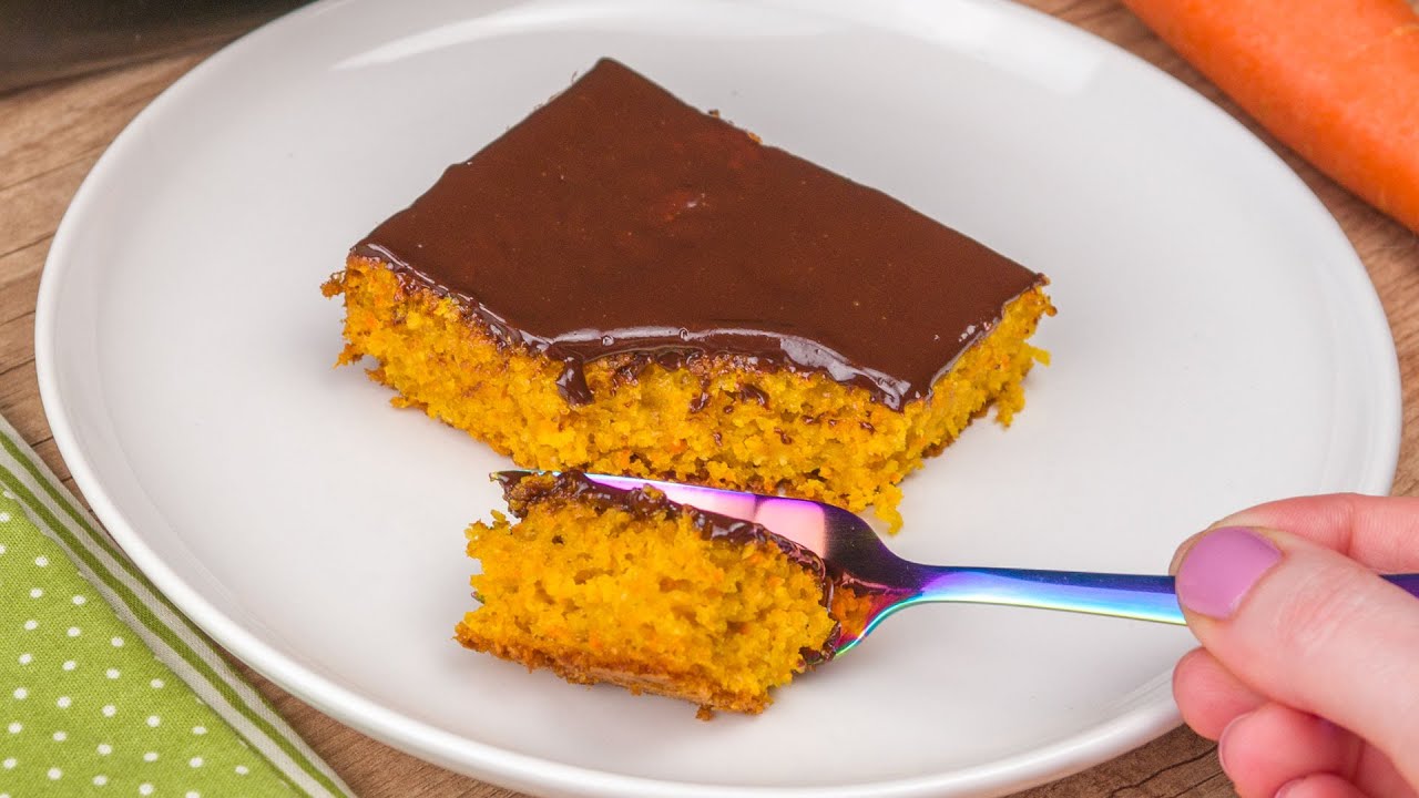 BOLO DE CENOURA COM AVEIA E COBERTURA DE CHOCOLATE | Cook'n Enjoy 1116