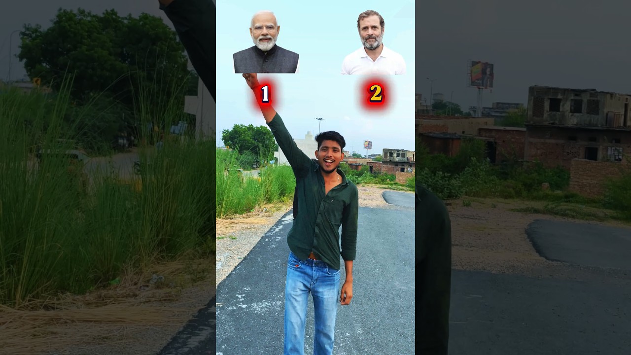 Rahul Gandhi vs PM Modi who is win 😱🏆 #rahulgandhi #pmmodi #bjp #congress #political #challenge
