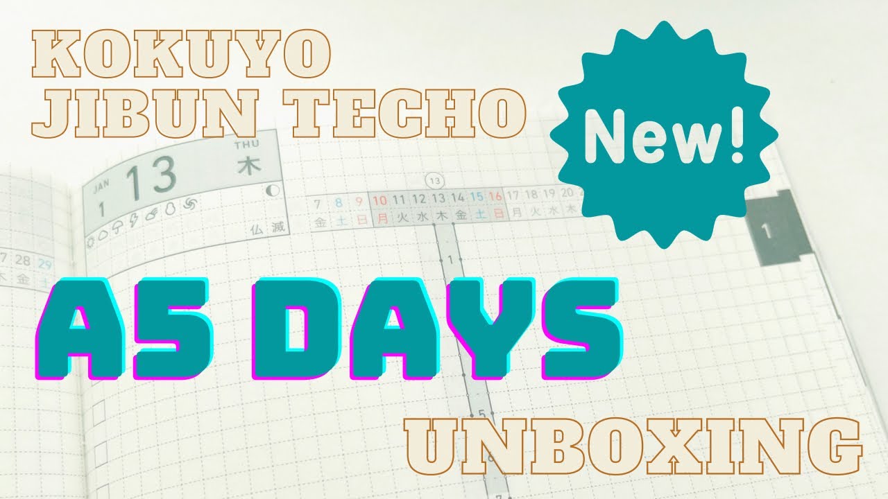 2022 Kokuyo Jibun Techo DAYS || NEW A5 Slim || Unboxing and Systemic Folder