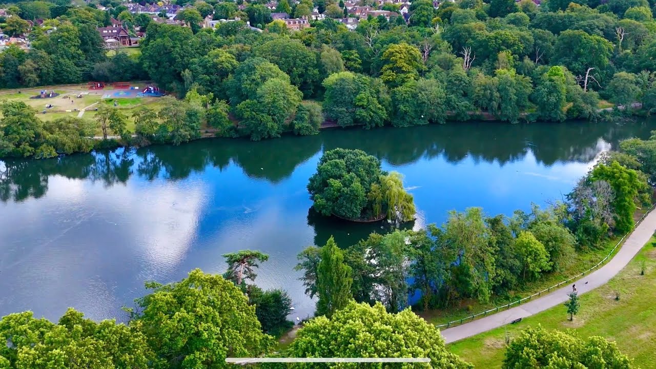 Stunning Drone Footage: Grovelands Park – London’s Hidden Pond & Garden Oasis from Above!  #nature