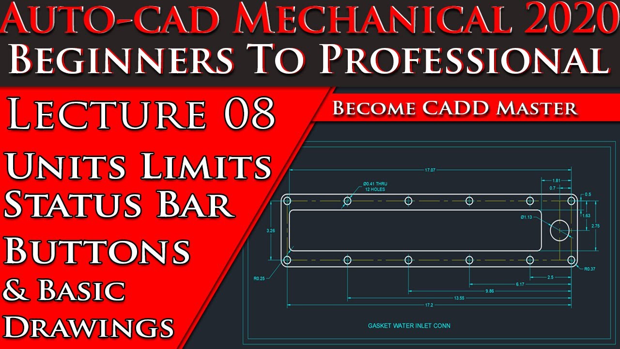 AutoCAD Mechanical Tutorial For Beginner | AutoCAD Tutorial for Mechanical Engineering| Digital CADD
