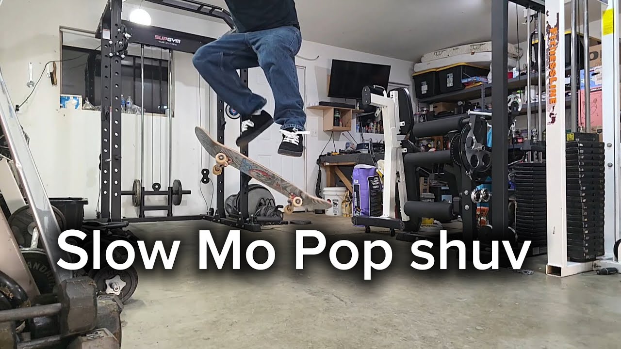 Super slow mo pop shuv it #skateboarding #thrasher 