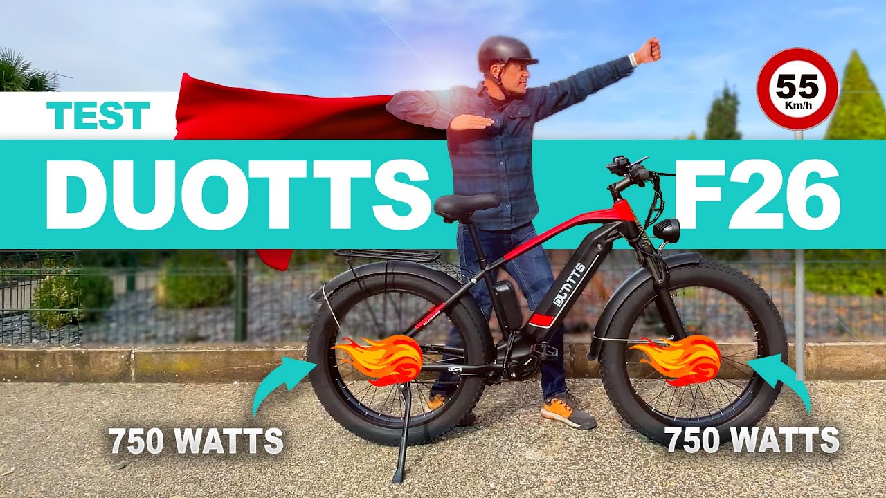 Fat Bike 🚲 bi-moteur ⚡⚡ 1500 W et 55km/h avec le Duotts F26