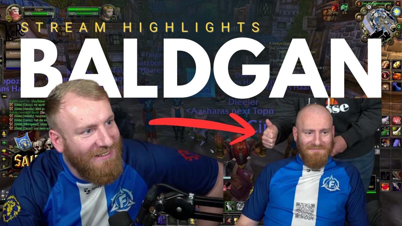 Falgan wird zu BALDGAN | Sauercrowd HC Event | FalganWoW l&ouml;st seine Wettschulden live im Stream ein!