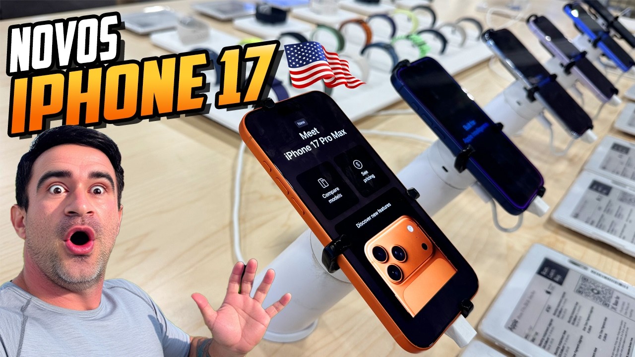 iPhone 17 por QUASE R$ 20 MIL no Brasil?! 🤯 Veja o preço nos EUA