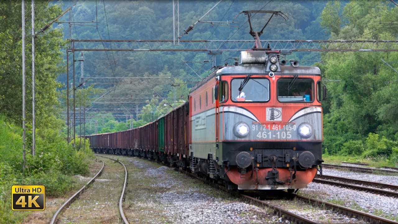 4K CABVIEW Beograd - Požega - Kraljevo -- 2 locomotives freight train ride -- Despotija