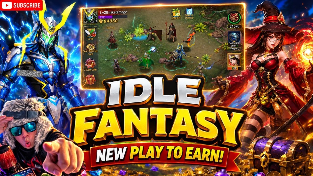 #1 Trending NOW! Idle Fantasy Anime Combat Play to Earn | Browser and Mobile Game