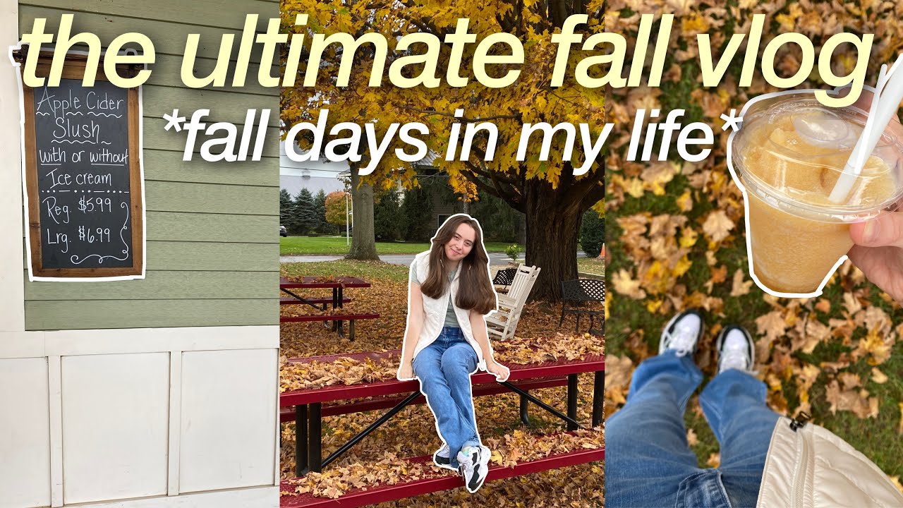 doing fall things for the fall season 🍂✨ *the ultimate fall vlog* // a couple fall days in my life