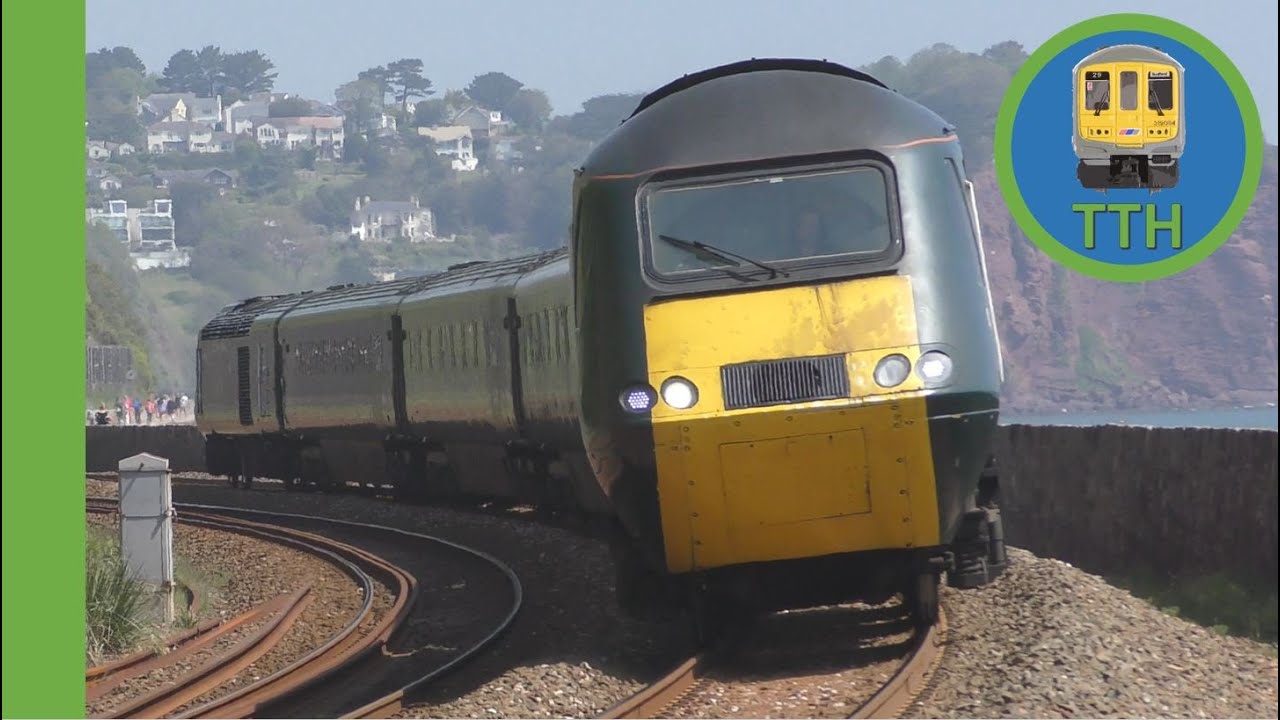 Trains at Teignmouth Sea Wall